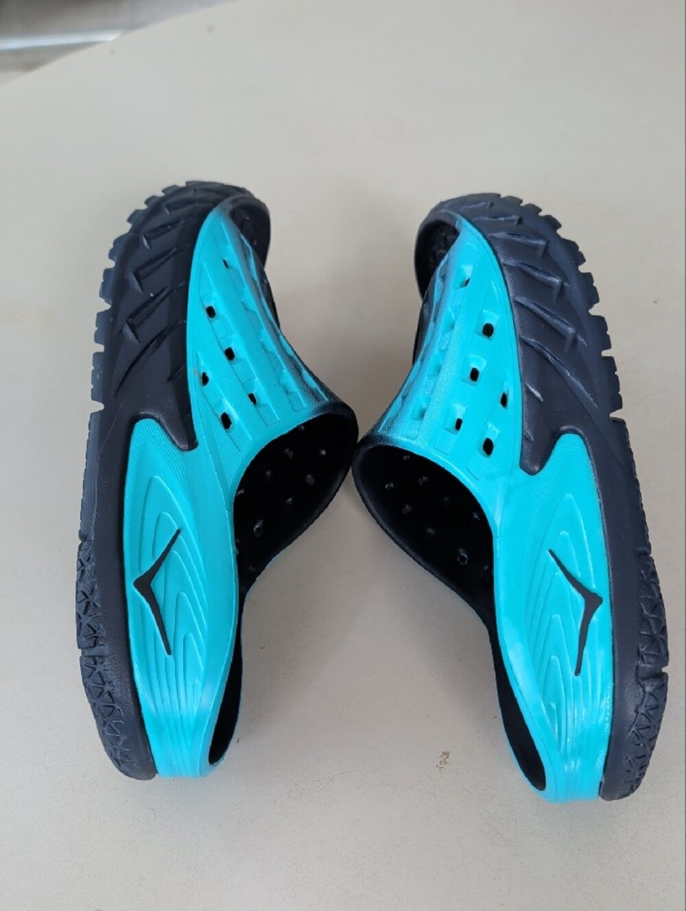 Hoka Black and Teal Slide Sandals - Picture 7 of 12